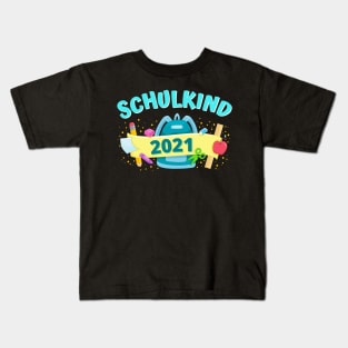 Schulkind 2021 Einschulung Schulranzen Schule Kind Kids T-Shirt